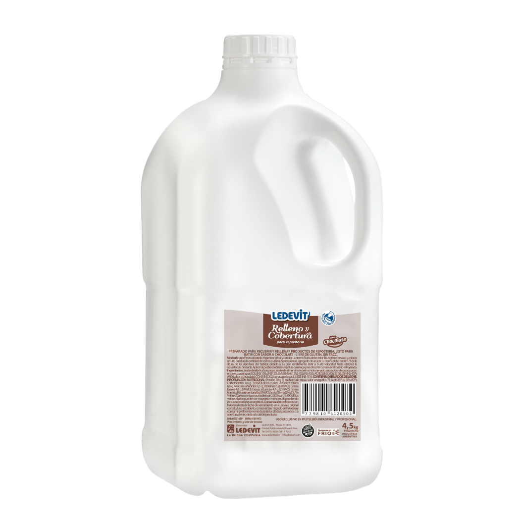 CREMA RELLENO CHOCOLATE X 4.5L LEDEVIT