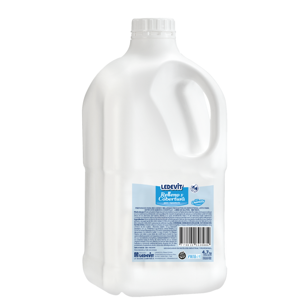 CREMA RELLENO CHANTILLY X 4.7L LEDEVIT