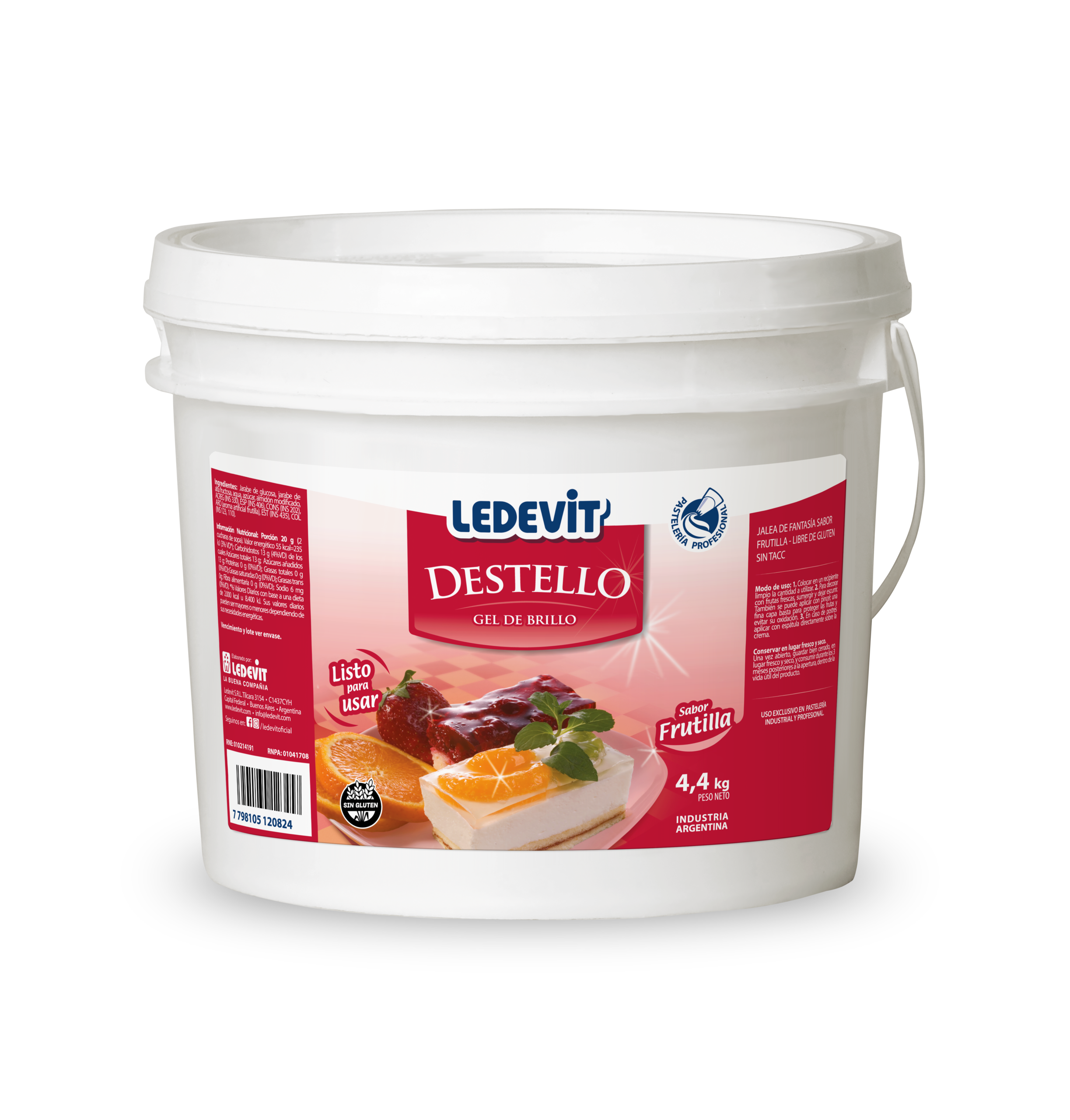 GEL DE BRILLO DESTELLO FRUTILLA X 4.4K